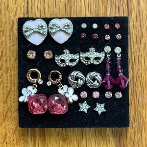 Pink Stud Earring Bundle